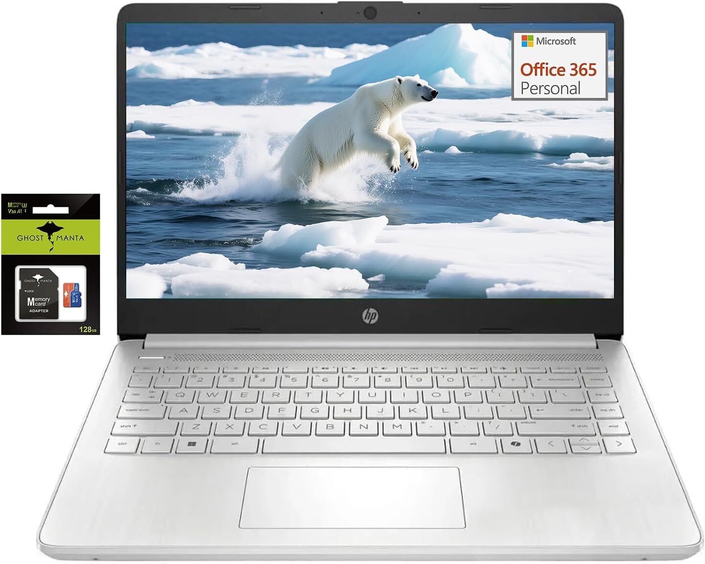 HP 2025 New 14 HD Student Laptop Intel N150 16GB RAM 384GB Storage Wi-Fi 6 Win11