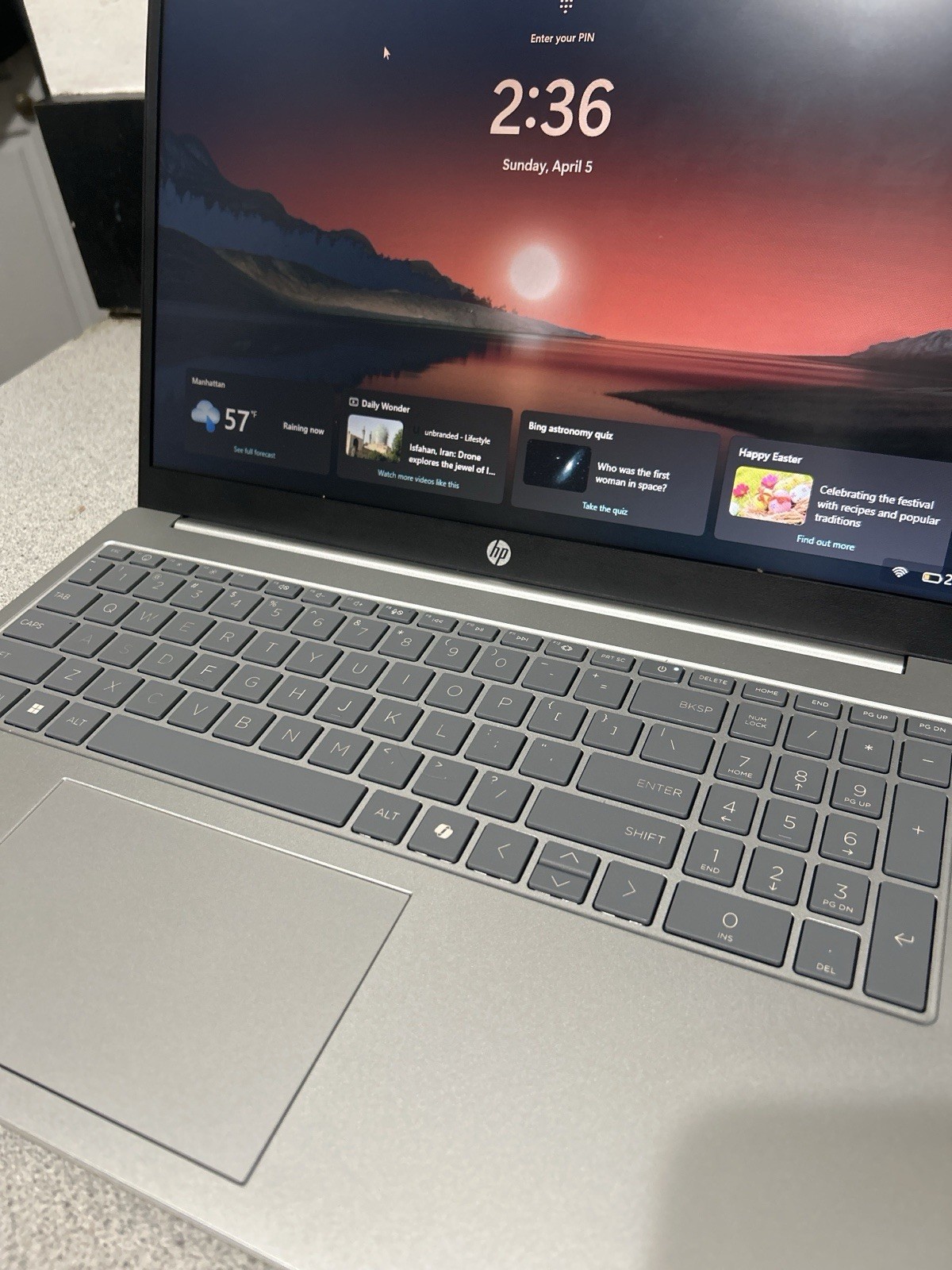 HP Silver Notebook/Laptop Intel Core i5, USB HDMI, Webcam, Wi-Fi, Microphone