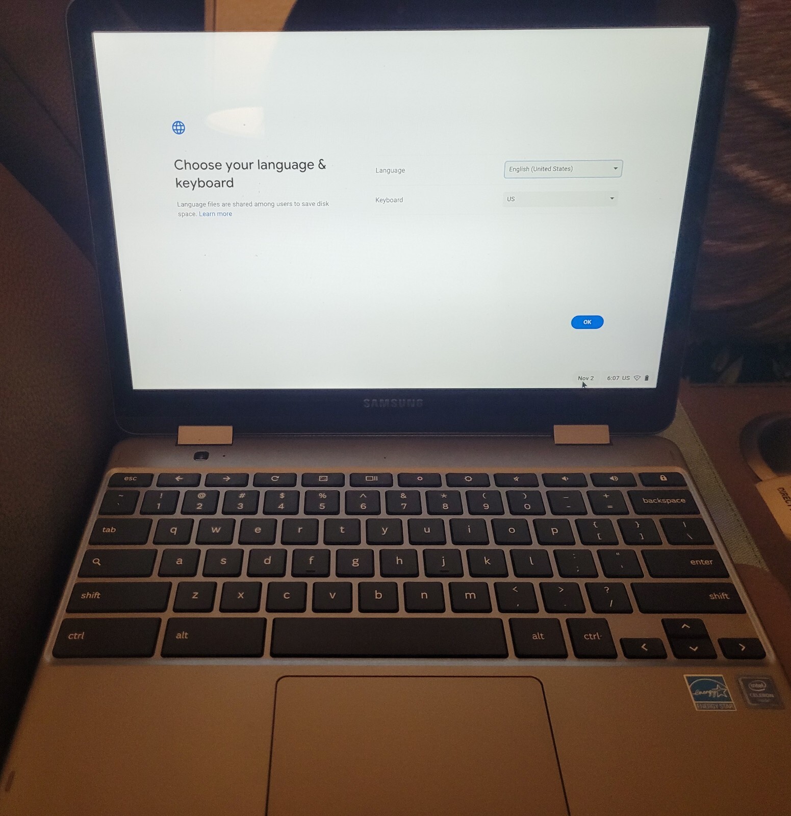 Samsung Chromebook 4 (16GB eMMC, Intel Celeron, 1.10 GHz, 16GB) Laptop – Gray
