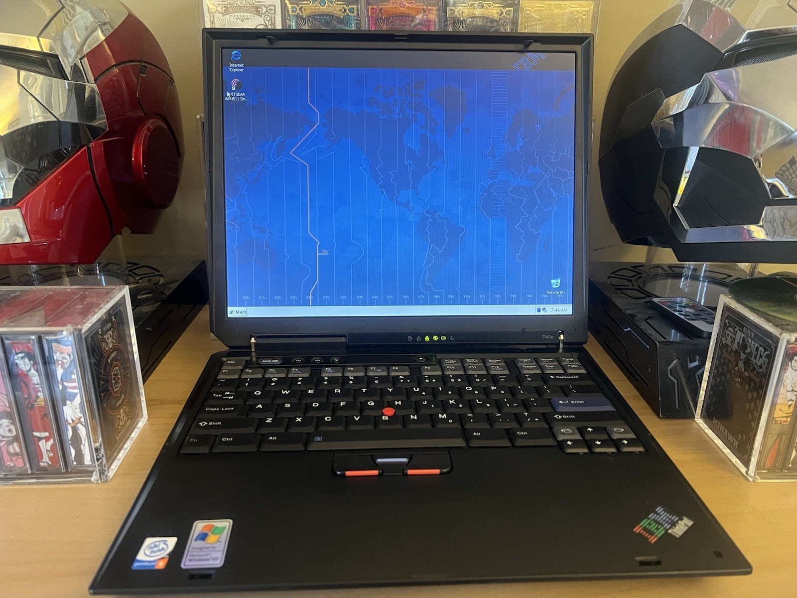 Vintage IBM ThinkPad R40e Laptop – Classic Windows XP System