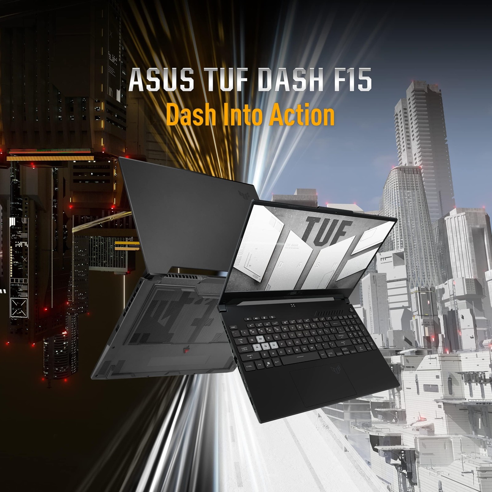 ASUS TUF Dash FX517ZE-RS51 15.6″ Gaming Laptop i5-12450H 8GB 512GB SSD RTX3050Ti