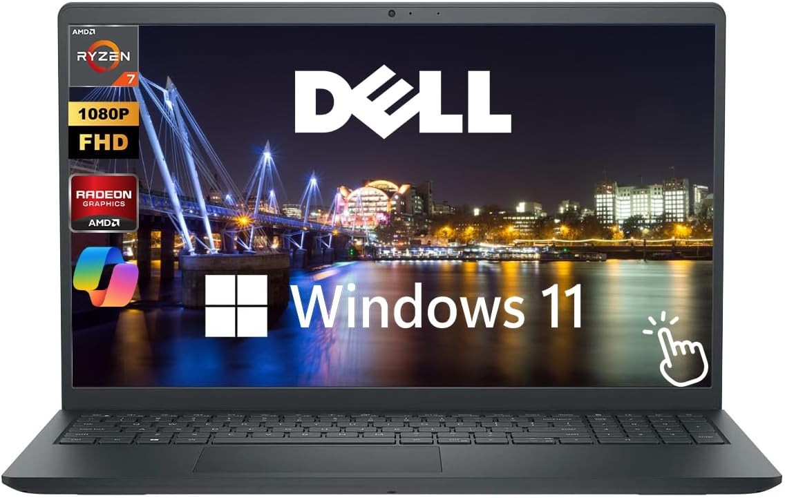 Dell Inspiron 15.6″ FHD Touch Business Laptop AMD Ryzen 7 7730U 16GB-1TB Win 11