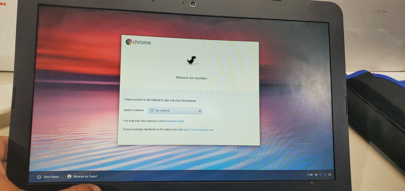 Asus C300M Chromebook 13.3″ Laptop *BAD LCD SCREEN* AS IS (READ DETAILS)