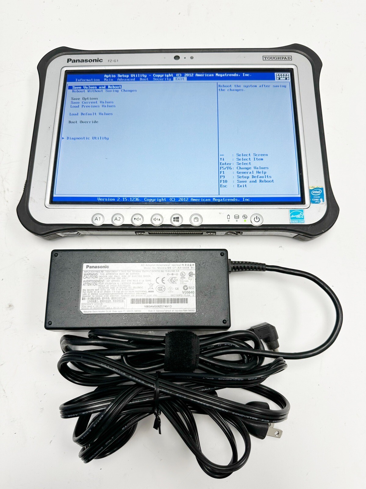 Panasonic Touchpad FZ-G1 i5-4310U, 2.0GHz 256GB NO HARD DRIVE