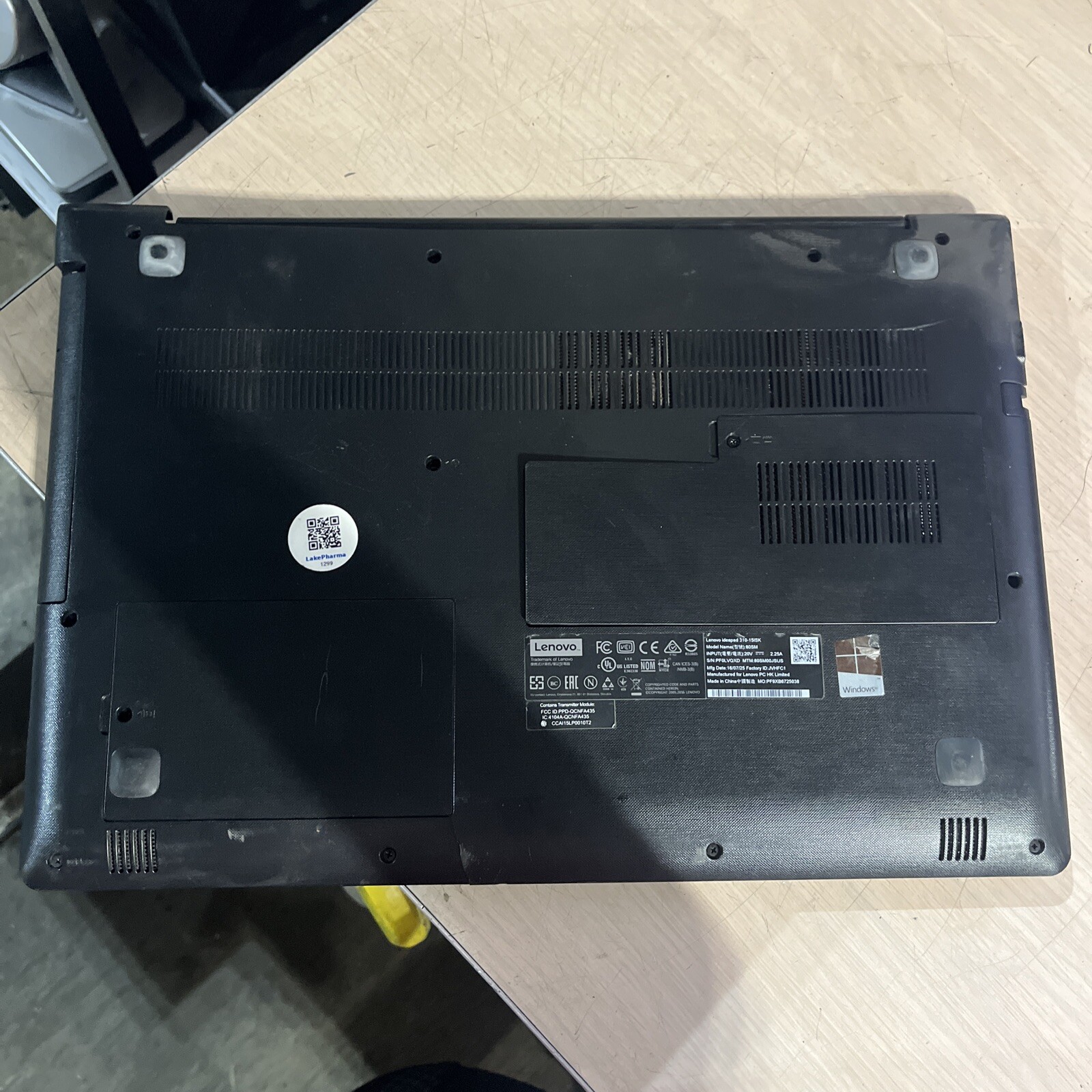 LENOVO IDEAPAD 310-15ISK INTEL CORE I7 8GB RAM NO HD /