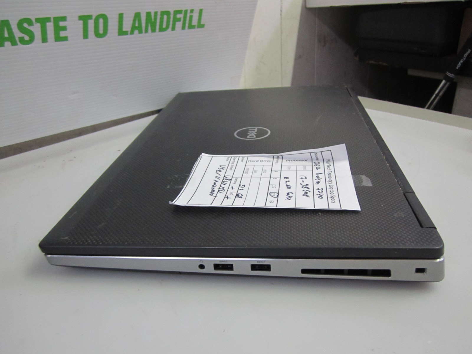 Dell Precision 7740 i7 9850H, 32GB, 2.60GHz 512gb M2SSD UBUNTU LAPTOP + AC