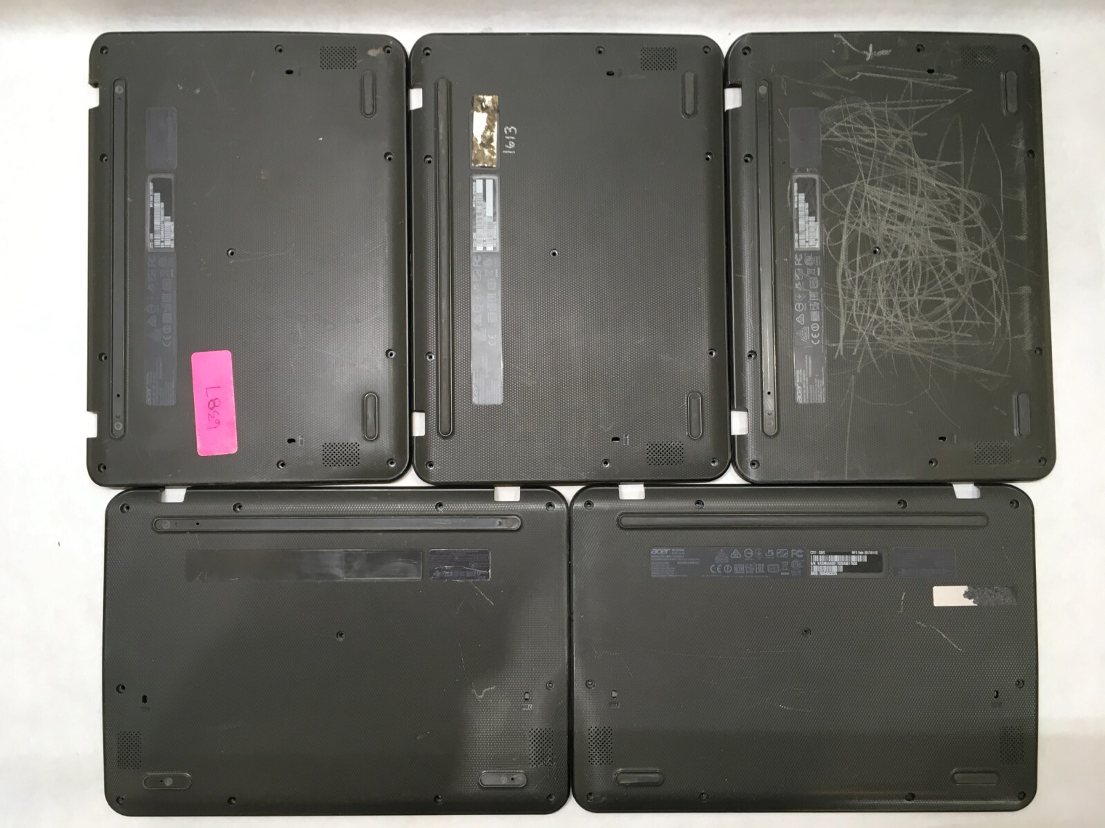 Lot of 10 Acer C731-CBVE Base Panels and Motherboards Only For Parts- FT