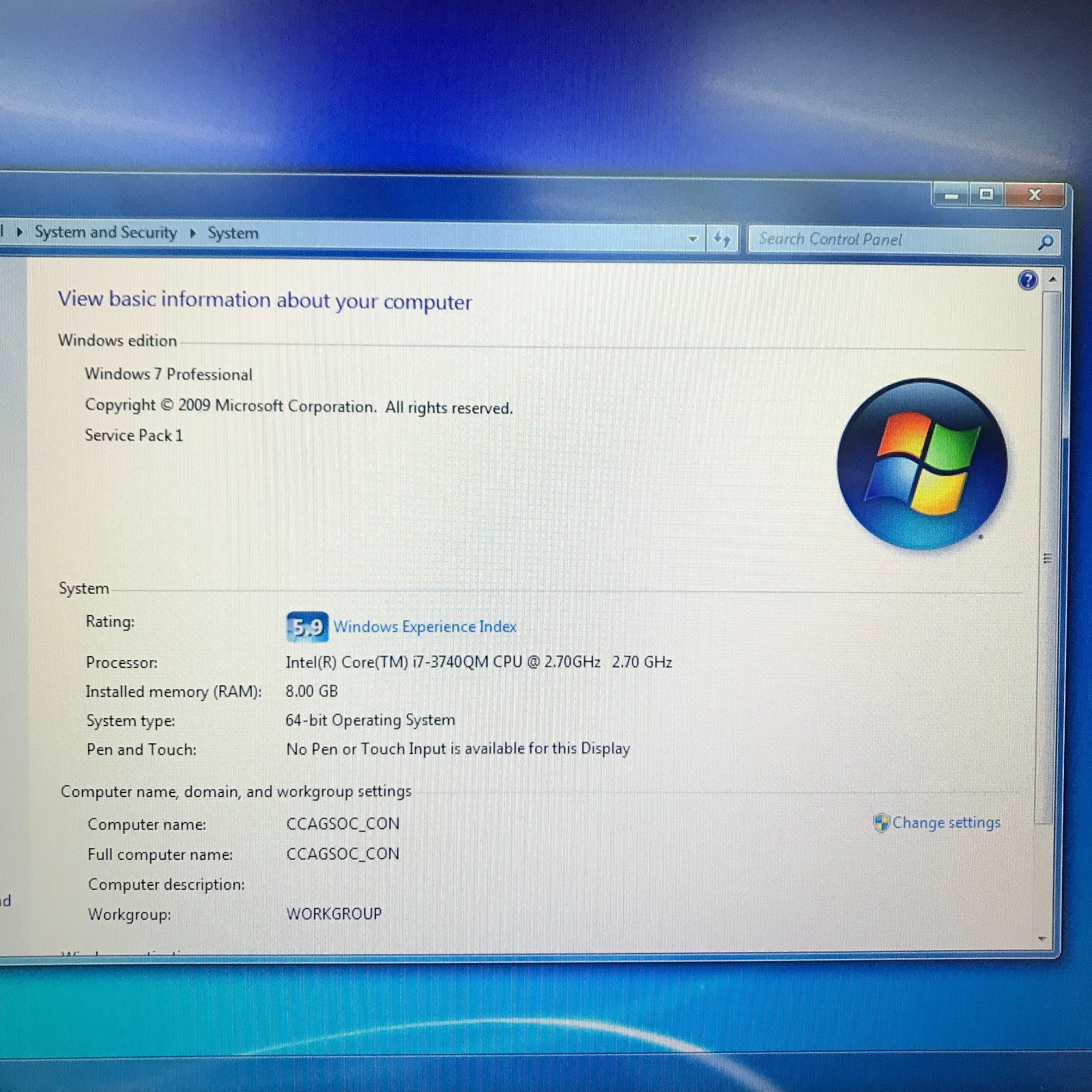 Dell Latitude E6530 Retro Gaming Laptop i7-3740QM 2.7GHz 8GB RAM (Windows 7 Pro)