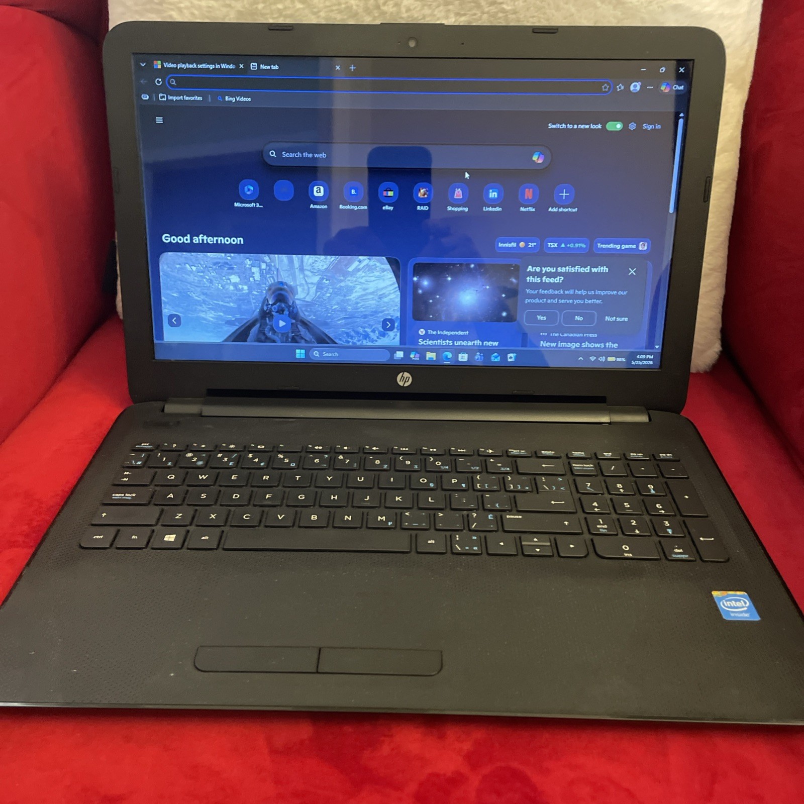 HP Notebook 15″ Intel, CPU N3050, @1.6GHz, 8GM DDR3, 128GB SSD Win 11Pro, OFF.