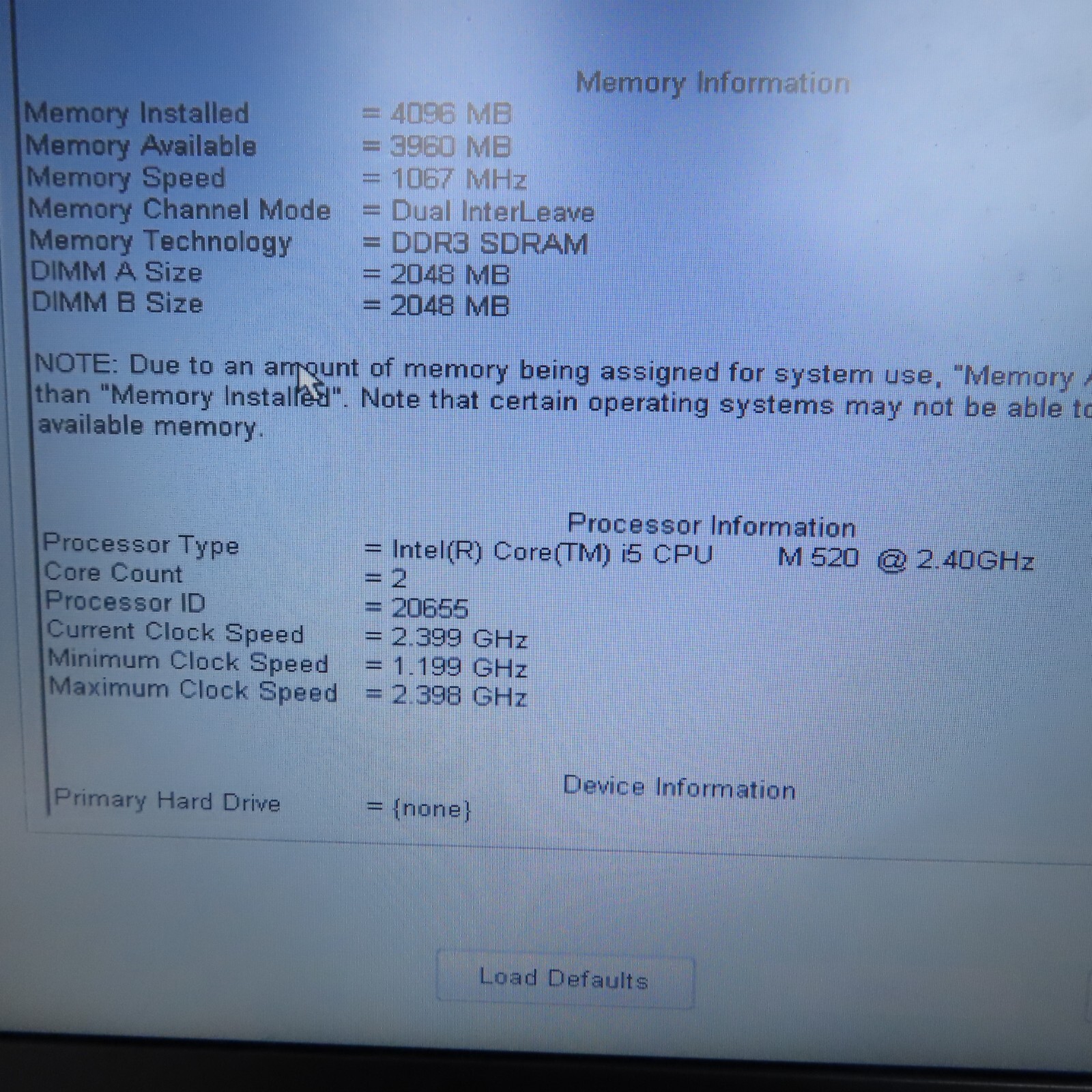 Dell Latitude E6410 Laptop Intel Core i5 2.40GHz 2 Cores 4GB DDR3 SDRAM