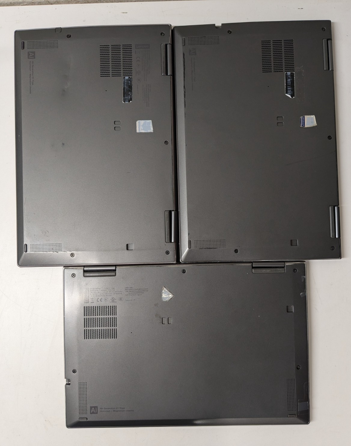 Lot of 3 Lenovo ThinkPad X1 Yoga 4th Gen Intel 8th Gen Processor SOLD AS-IS