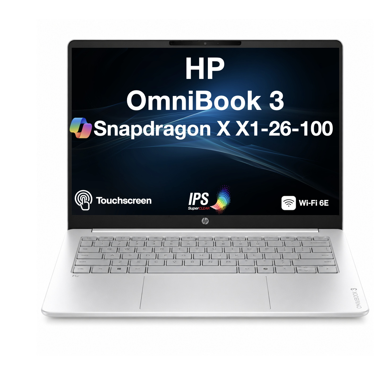 HP OmniBook 14.0″ 1920×1200 Snapdragon X X1-26-100 16GB 512GB SSD Windows 11 Pro