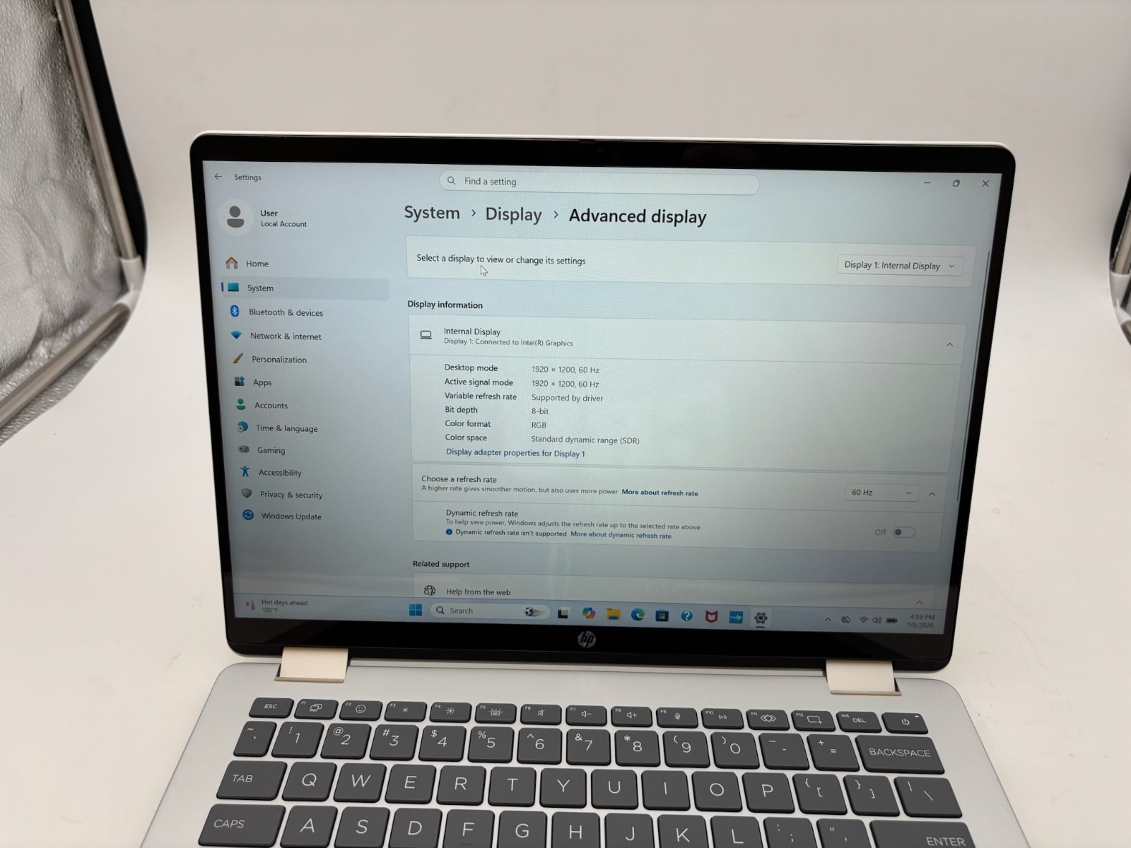 HP OmniBook 5 Flip Laptop 14-fp0013dx 14″ 512 GB SSD 8 GB RAM Core 5 120U
