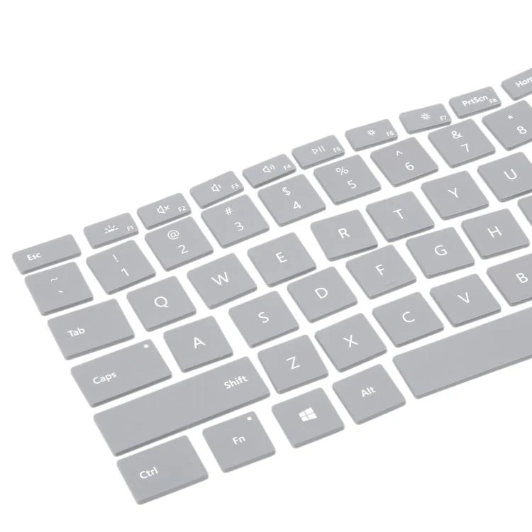 US English Version Keycaps, For Microsoft Surface Laptop 3 / 4(Silver), For Mic