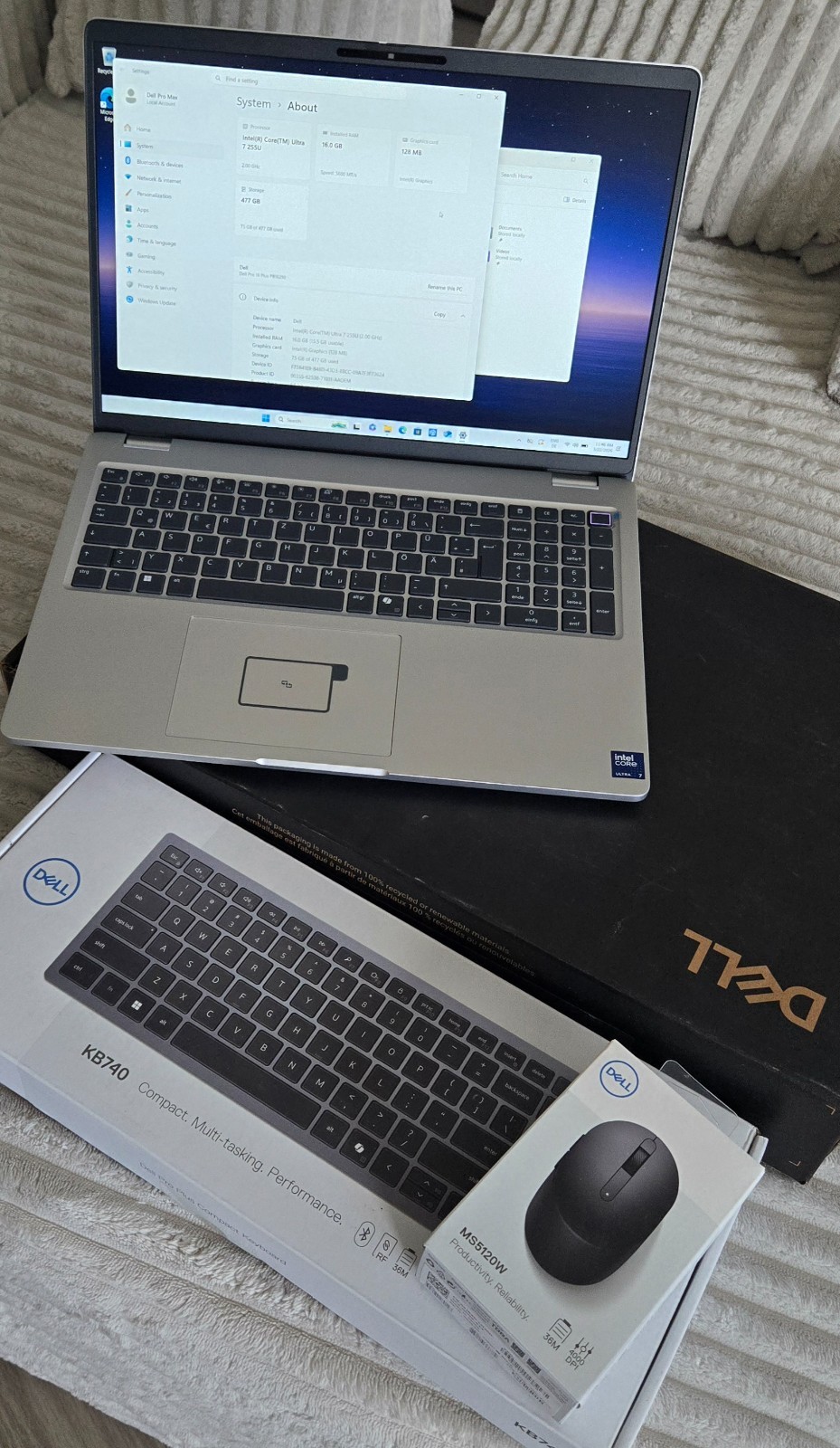 Dell Pro 16 Plus (PB16250) QWERZ keyboard , Read more