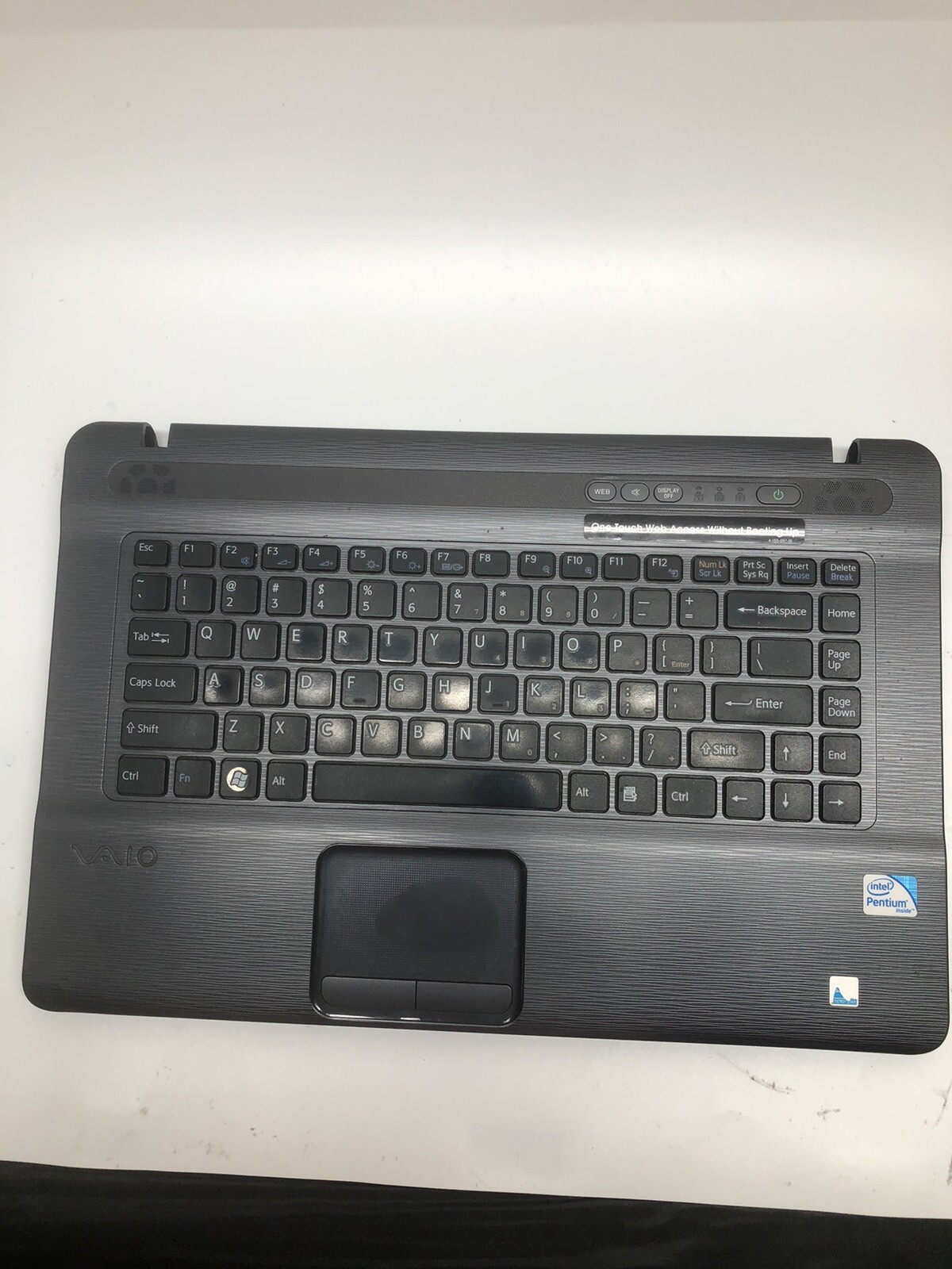 sony VAIO Model PCG 7184L palmrest and back cover w/ keyboard