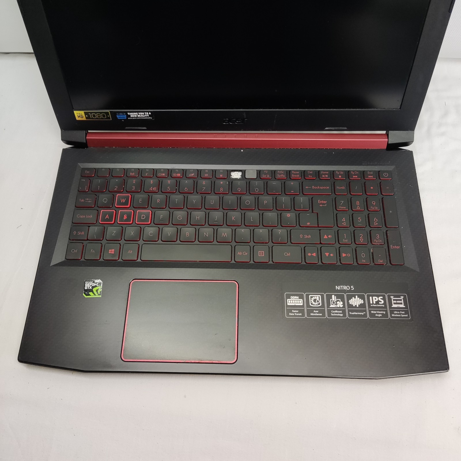 ACER NITRO 5 N17C1 GAMING LAPTOP COMPUTER NVIDIA GEFORCE GTX 8GB RAM FOR PARTS