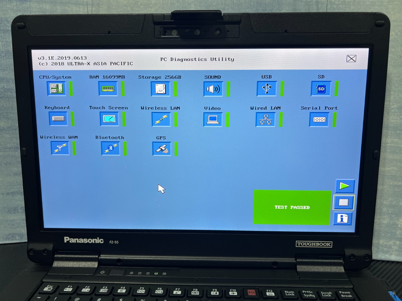 FZ-55C262CVM i5-8365U, 512GB NVMe OPAL,16GB Mem,VGA,HDMI, GPS, Touchscreen,Win11