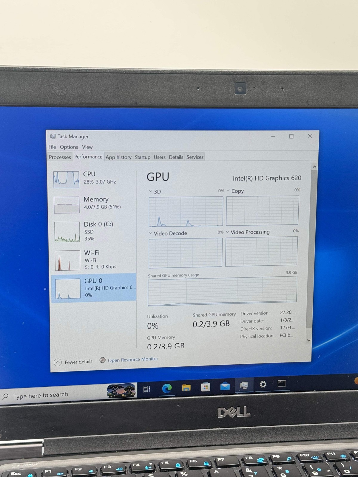 Dell Latitude 5490 Intel Core i5-7300U 8GB RAM 256GB SSD *Read*