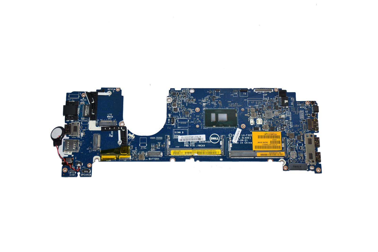 Dell Latitude 7490 Motherboard i3-7130U Dual-Core 2.7GHz LA-F322P 43Y54