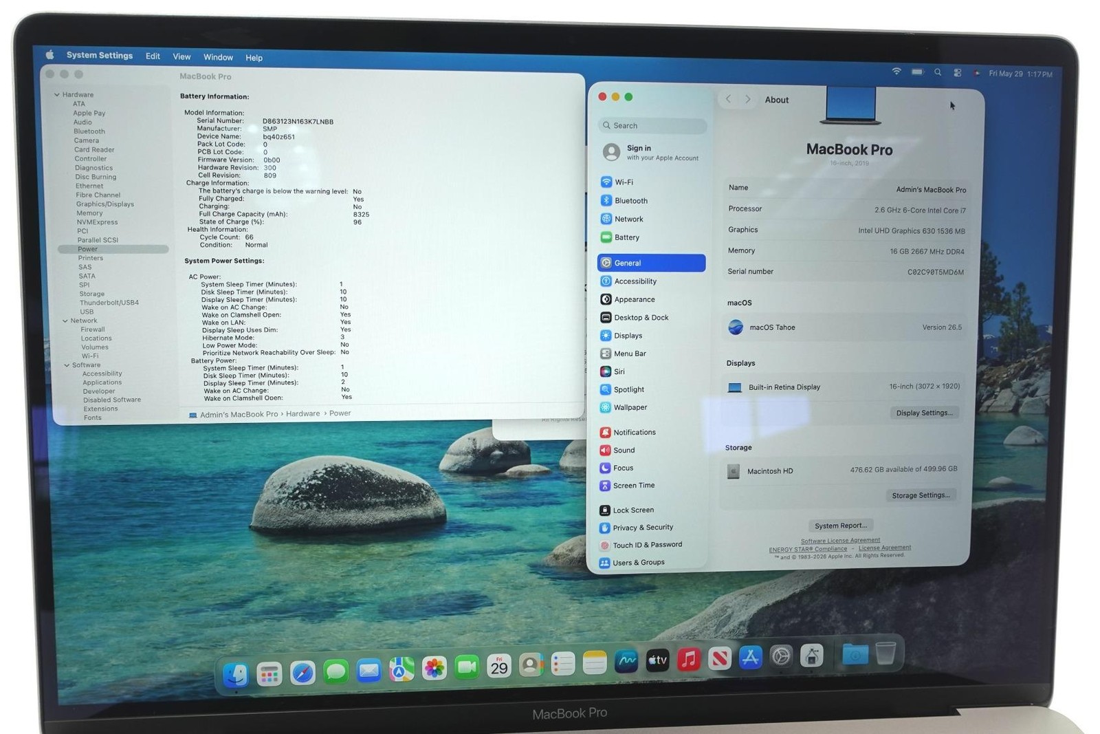 Apple MacBook Pro 2019 A2141 16″ Retina i9-9750H 16GB 512GB SSD Laptop