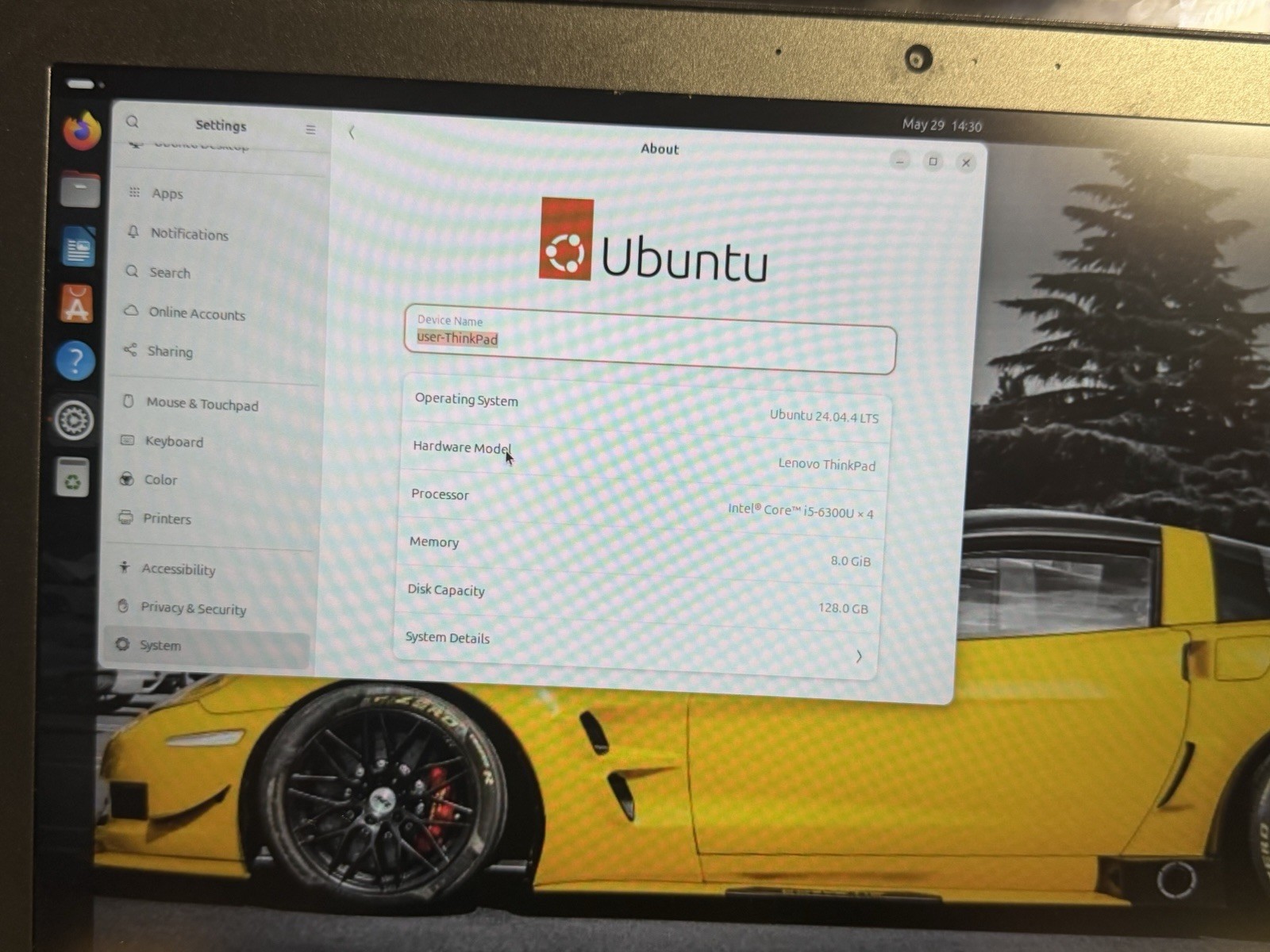 Lenovo ThinkPad T470 14” FHD | i5-6300U | 8GB RAM | 128 GB SSD | Ubuntu 24.04