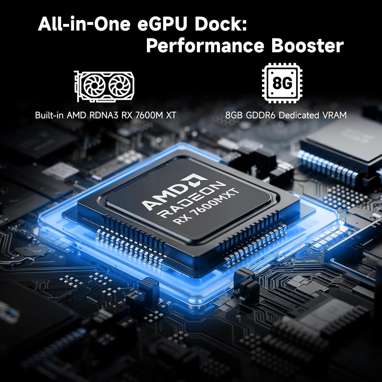 NIMO 17.3 AI Laptop 12 Core AMD Ryzen 9 HX 370 32GB RAM 1TB SSD with eGPU Dock