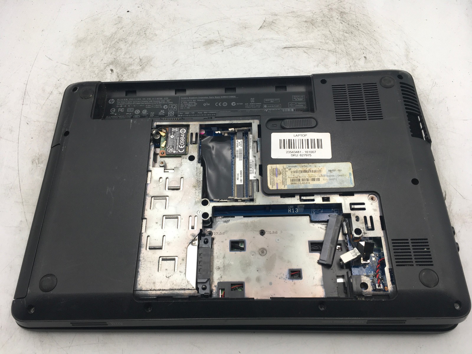 HP PAVILION G4 1226NR – BOOTS TO BIOS – INTEL I3 2330M – NO RAM – NO OS -READ-BB