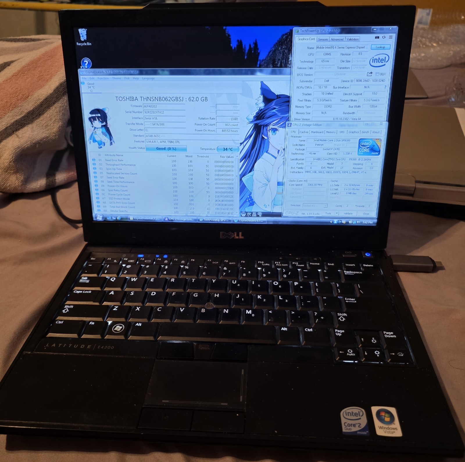 Dell Latitude E4300 62GB SSD – SP9300 2.26GHz – 4GB RAM