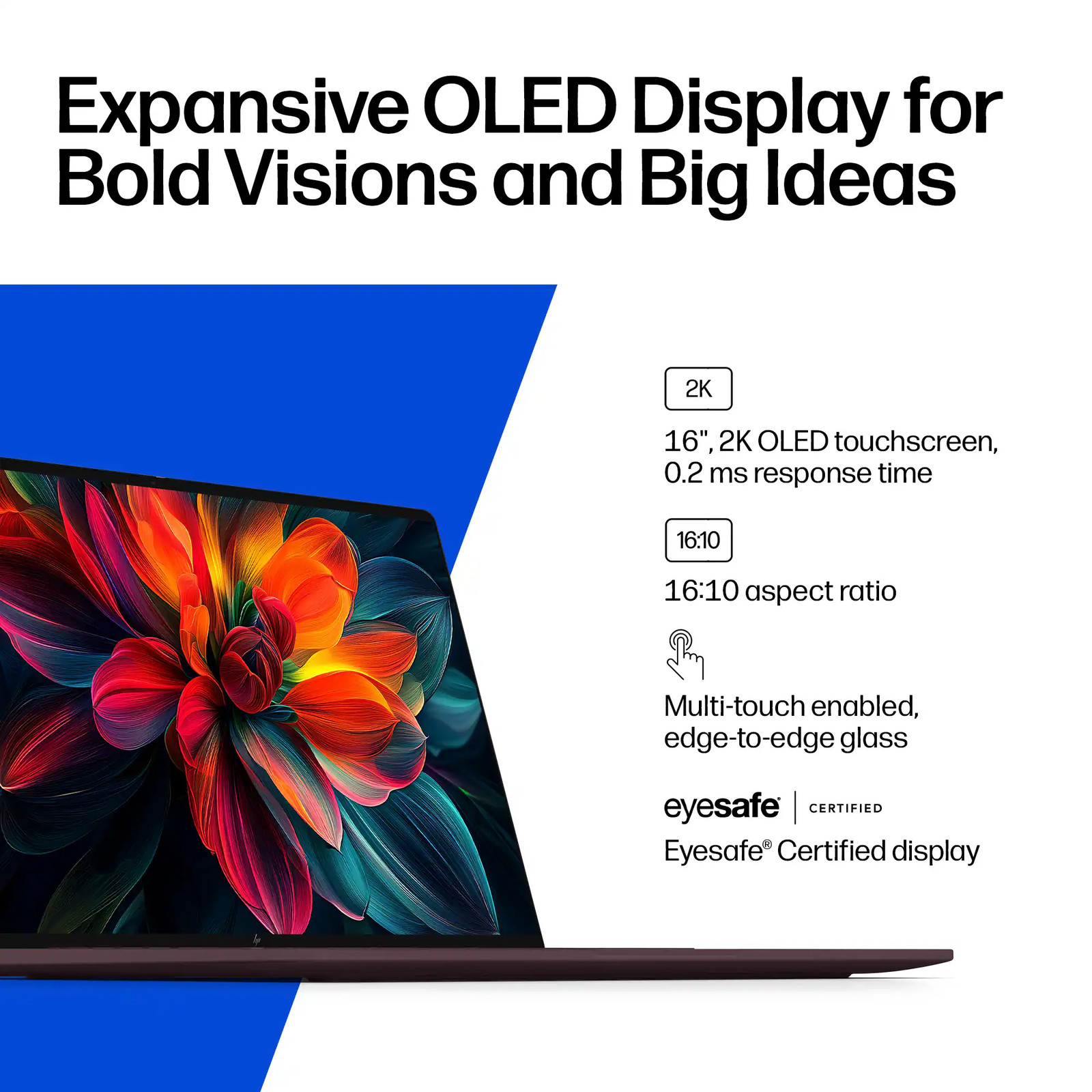 HP – OmniBook X 16″ 2K OLED Touchscreen Laptop – Snapdragon X2 Elite – 24GB M…
