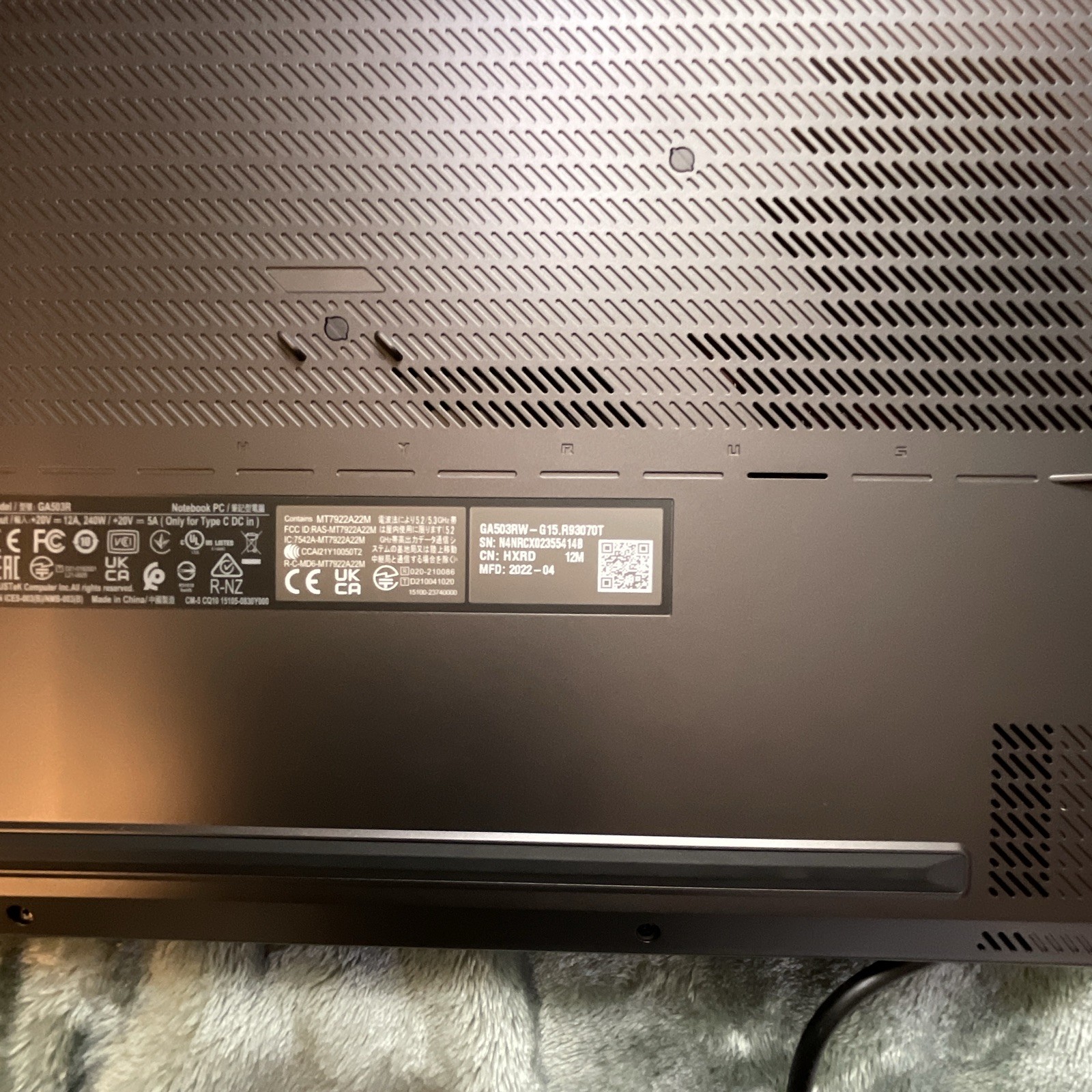 ASUS ROG Zephyrus 16in Ryzen 9 16GB 1TB SSD GeForce RTX Win11 Gray