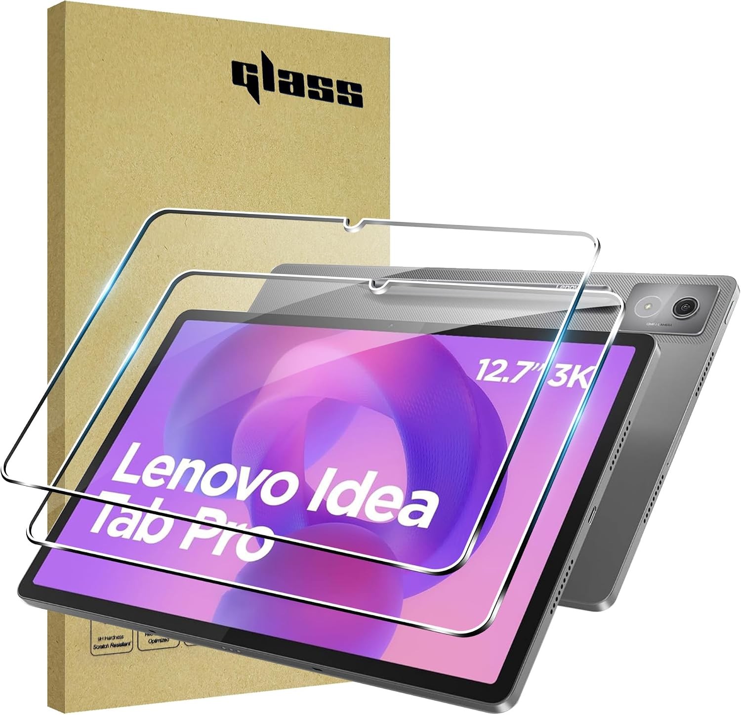 Lenovo 12.7 inch Screen Protector – Tempered Glass, 9H Hardness, Anti-Scratch, C