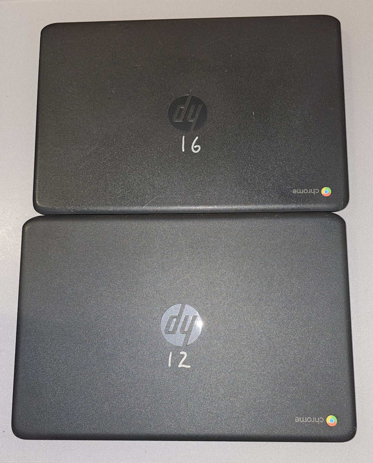 Lot of 10 HP Chromebook 14 G5 14″ 16GB Intel Celeron N3350 1.1GHz 4GB Laptop