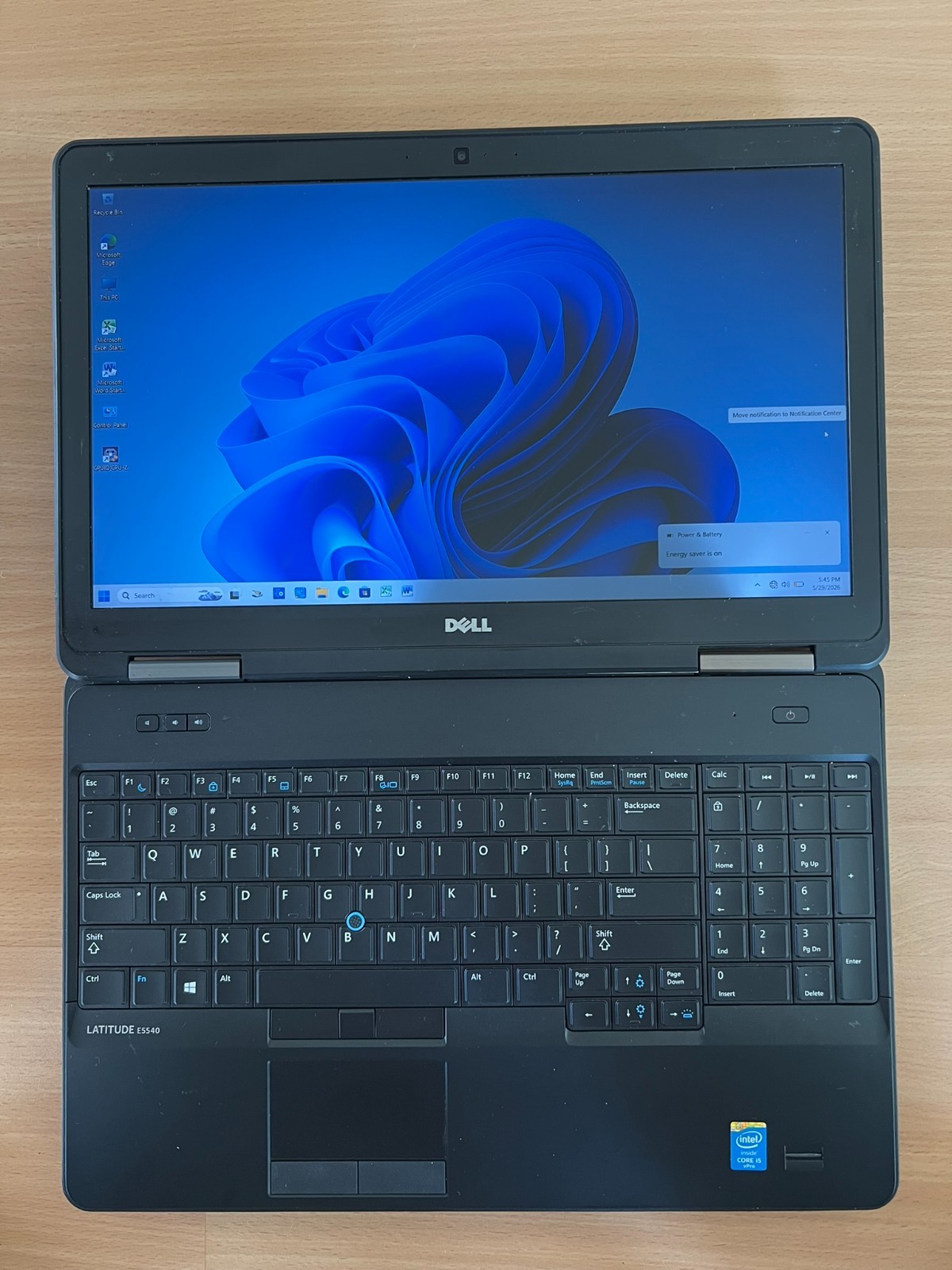 Dell Latitude E5540 8GB RAM 128GB SATA SSD 15.6″ Intel Core i5 DVDROM Win 11 Pro