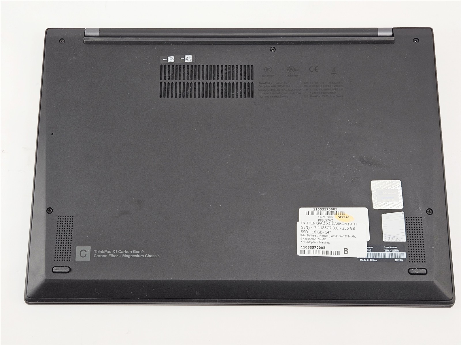 Lenovo ThinkPad X1 Carbon Gen 9 Intel Core i7-1185G7 16GB 256GB SSD 14″ Win11