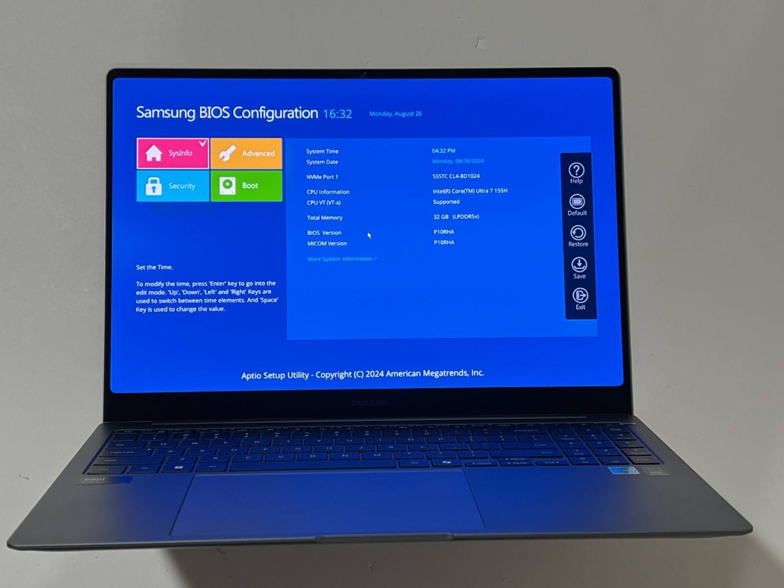 SAMSUNG GALAXY BOOK4 PRO 16″ WQXGA ULTRA 7 155H 32 1TB SSD NP960XGK