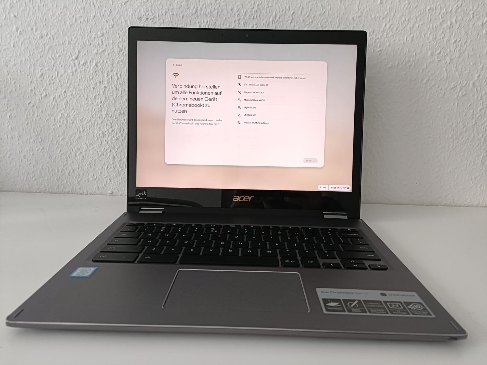 Acer Chromebook Spin 13 – 13.5″ Touch, i5, 8GB RAM, 64GB SSD – Convertible