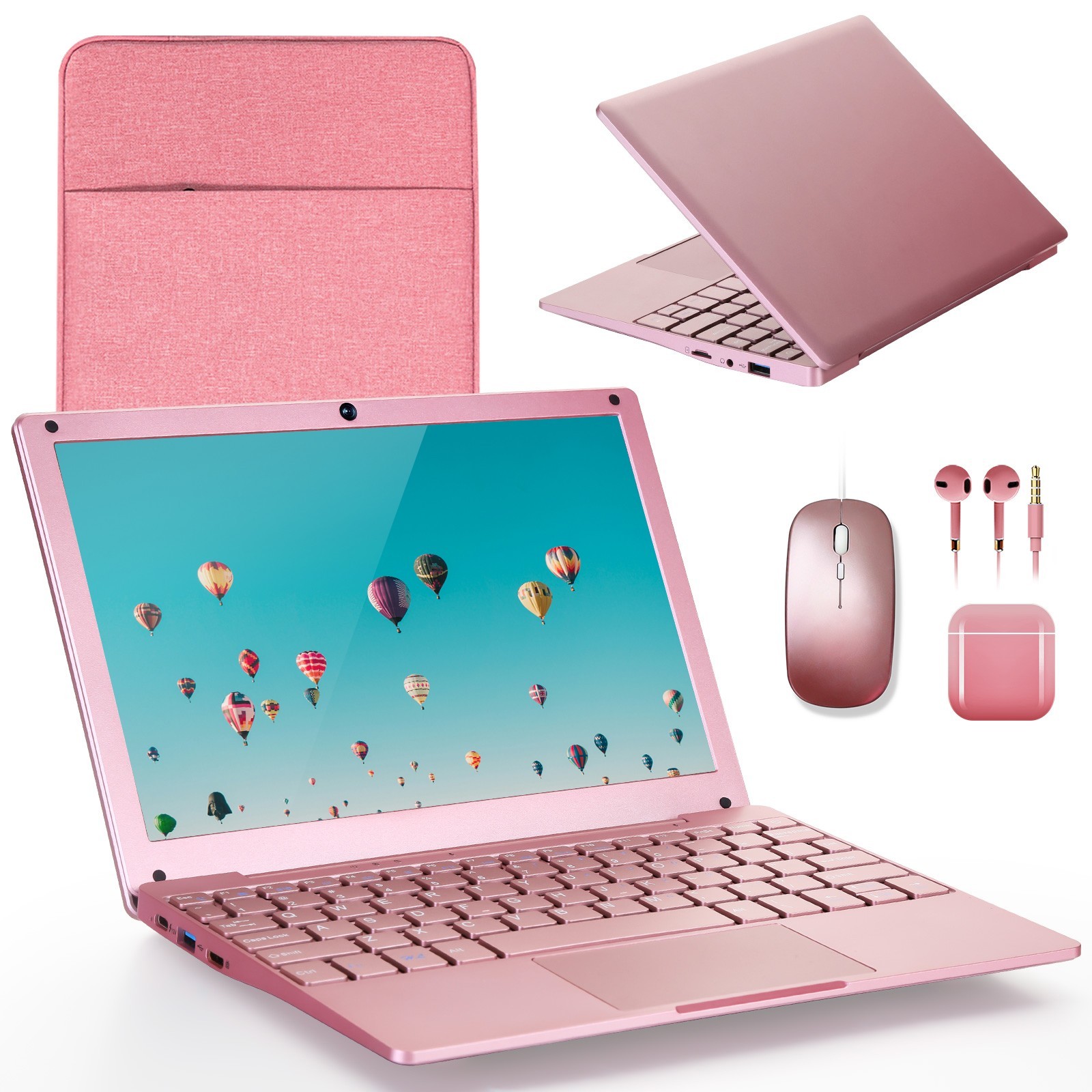 10 Inch Ultra Slim Mini Laptop Win 11 8GB RAM 128GB SSD Celeron WiFi PC