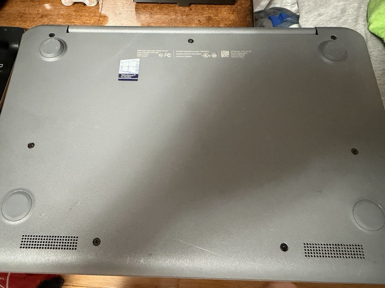 HP Stream 11 Pro G4 EE Laptop Intel Celeron N3350 4GB RAM Needs Battery Wind 10