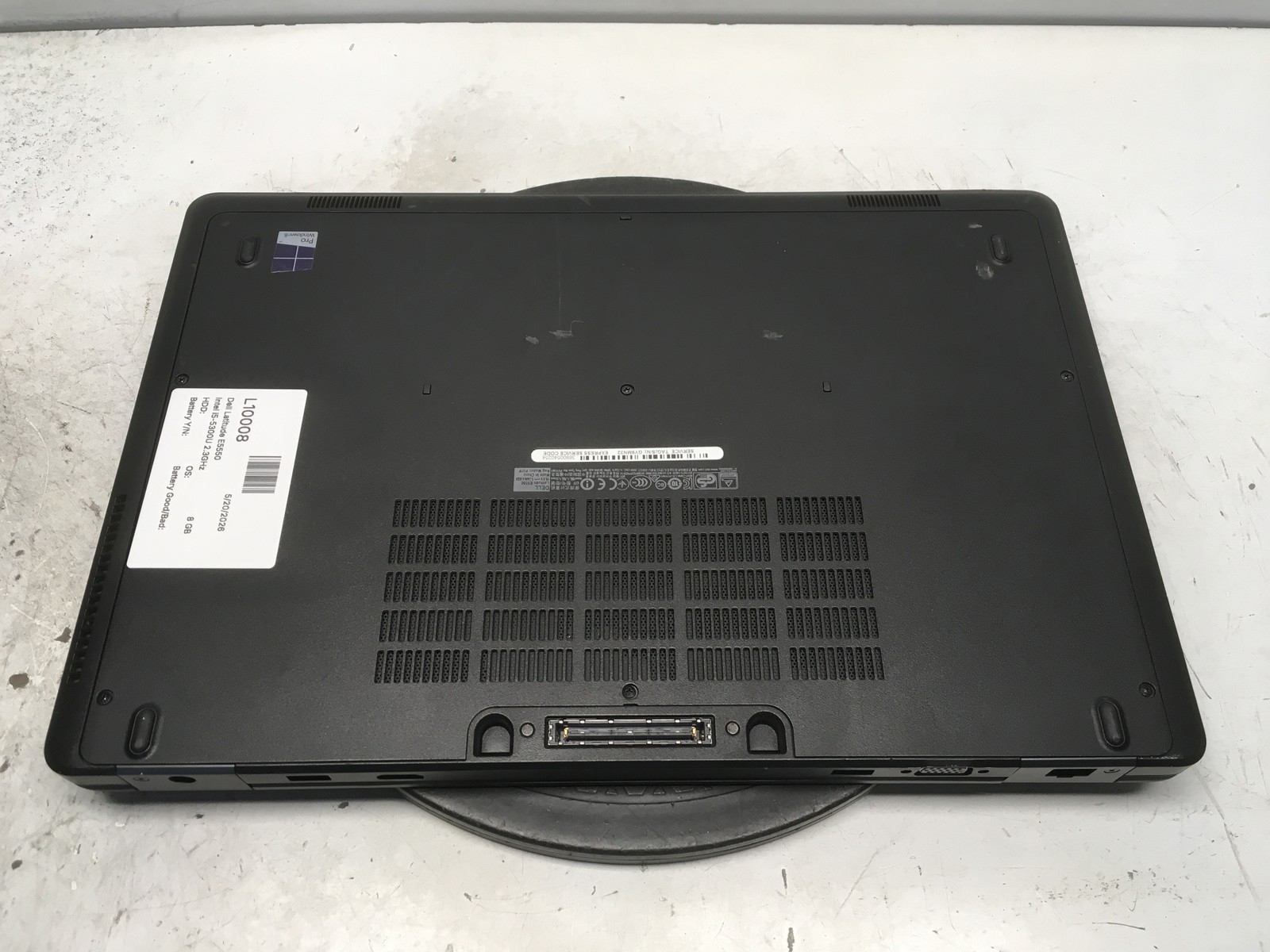 Dell Latitude E5550 Intel i5-5300U 2.3GHz 8 GB NO HDD No Batt