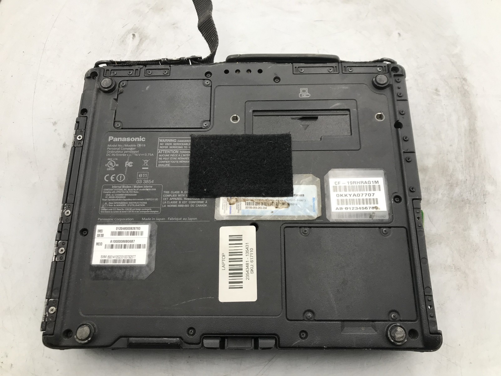 PANASONIC TOUGHBOOK CF-19 – FOR PARTS – INTEL I5 3RD GEN – NO RAM -READ DESC- BB