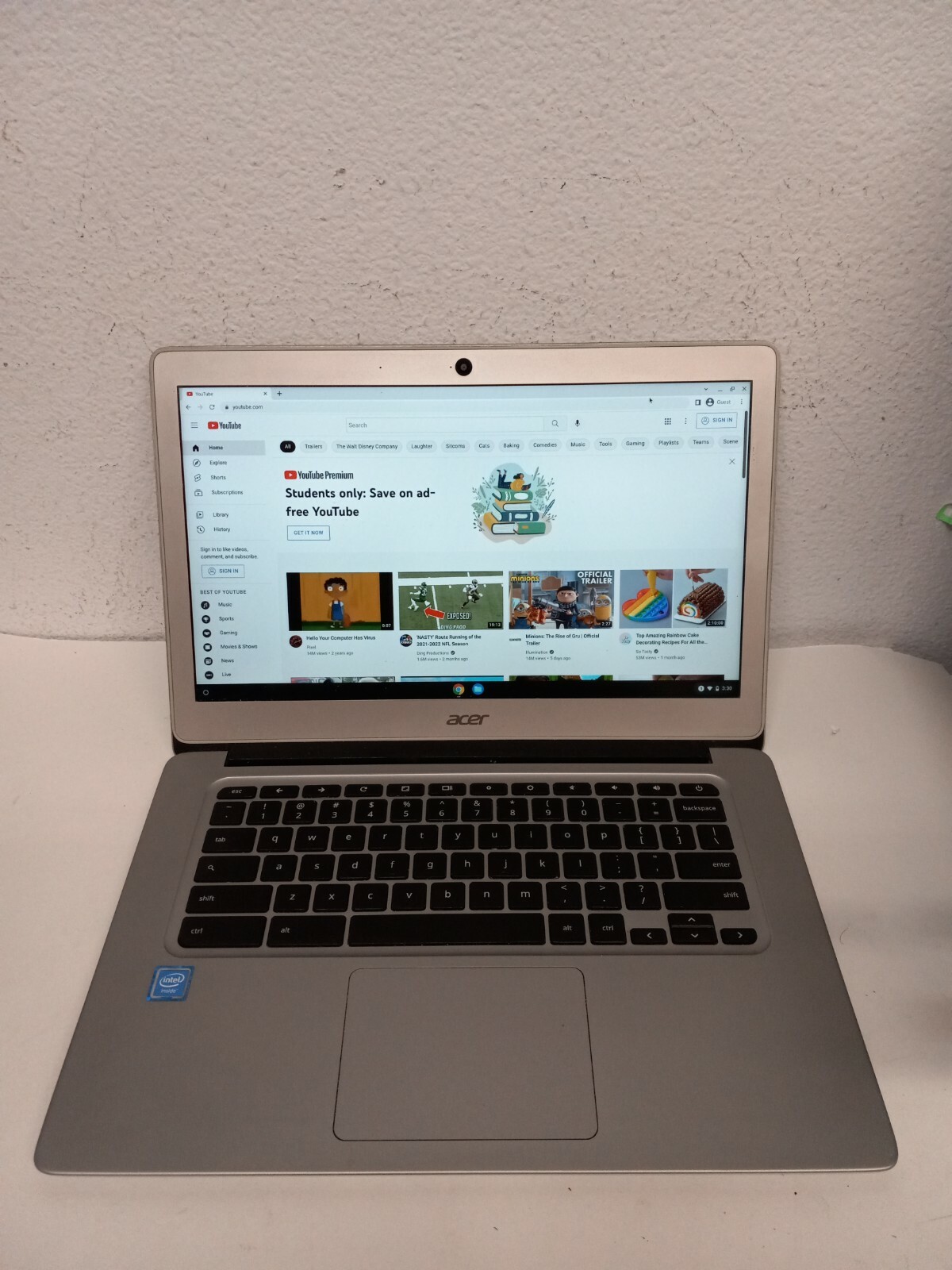 Acer Chromebook CB3-431-C3WS 14″ Intel Celeron N3160 4GB RAM32GB SSD WiFi Webcam