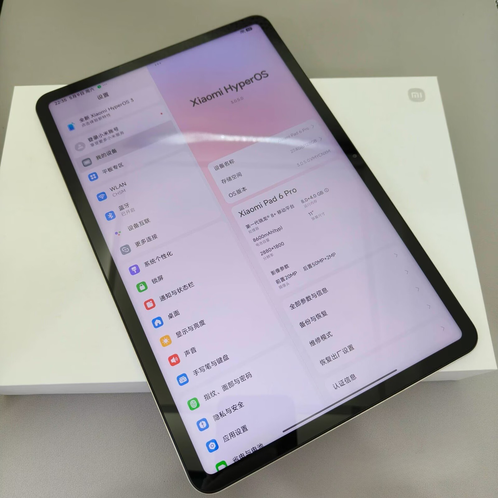 Xiaomi Pad 6 Pro 11.0″ Snapdragon 8+ Gen 1 Android 8600mAh Googleplay