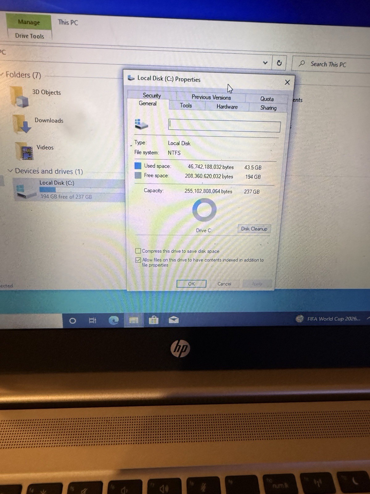 HP probook 445 G7 Ryzen 5 4500U 2.38GHz 8GB 256GB