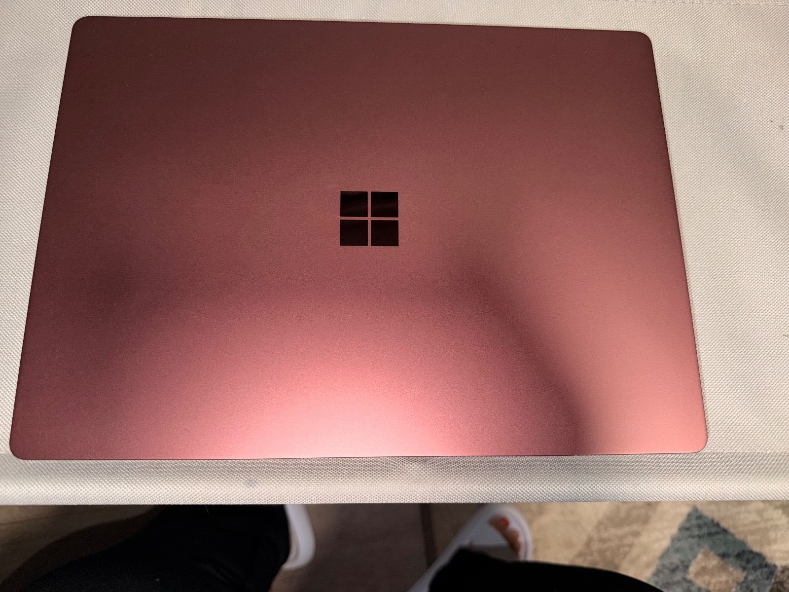 Windows10 Pro 13in. Burgundy Microsoft Surface laptop perfect condition.