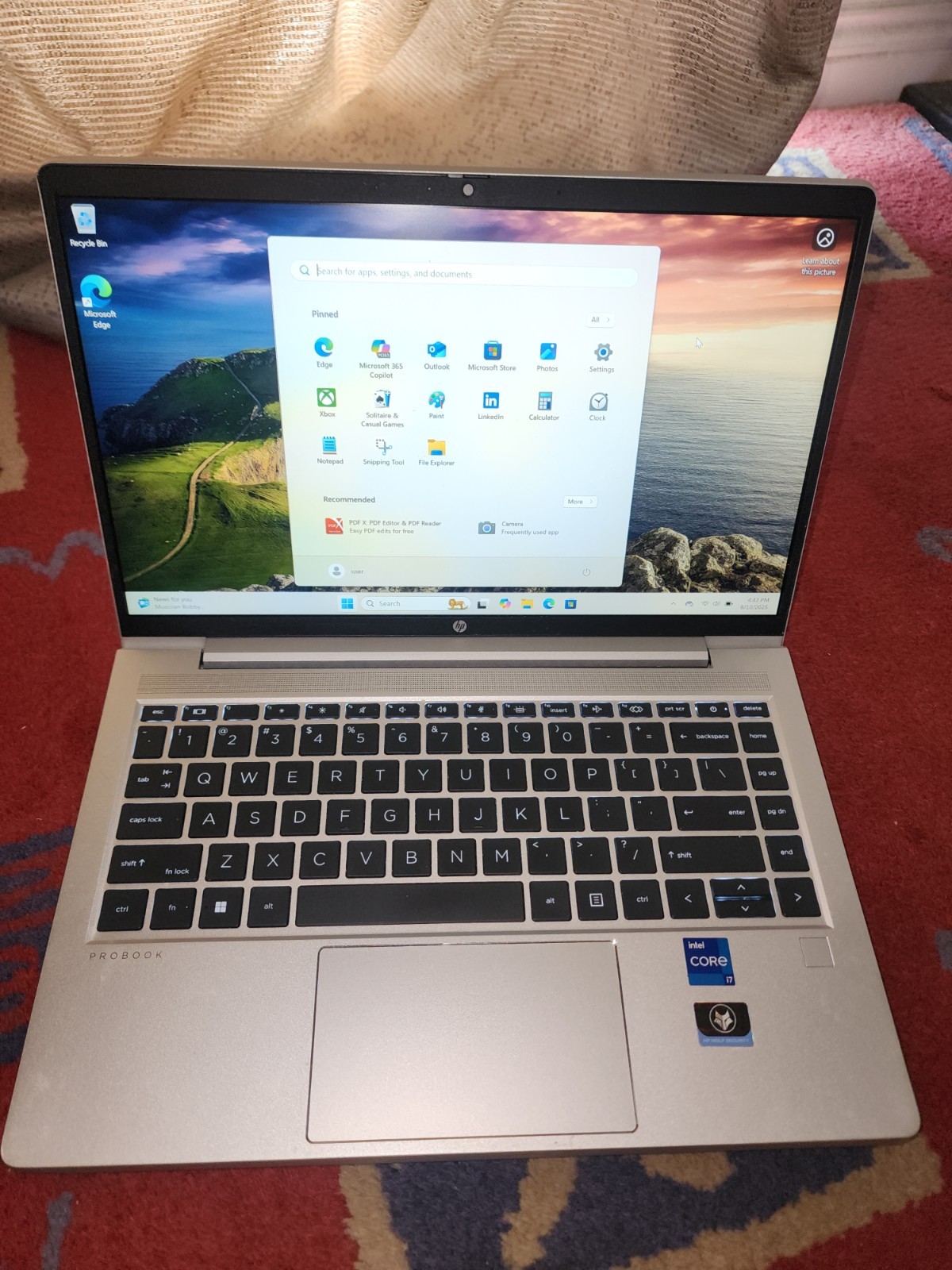 HP ProBook 440 G9 14″ 512GB SSD, Intel Core i7 12th Gen 16gb Ram WIN11PRO W/CHGR