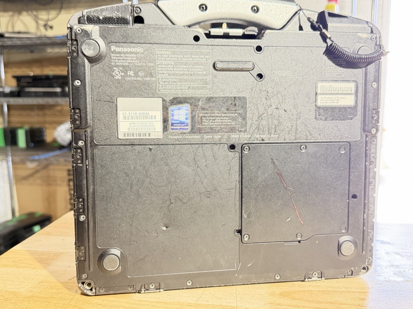Panasonic Toughbook CF-31 I5-5300u@2.3ghz 16gb Ram 256 GB SSD Win11P 8620 HOURS
