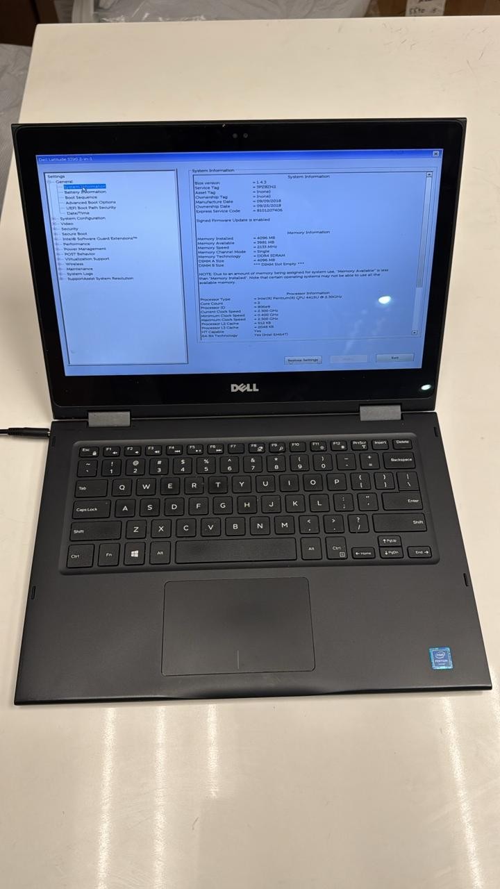 Lot Of 6 Dell Latitude 3390 2-in-1 13.3″ i5 8th gen, 4gb, 128 gb Boots to Bios