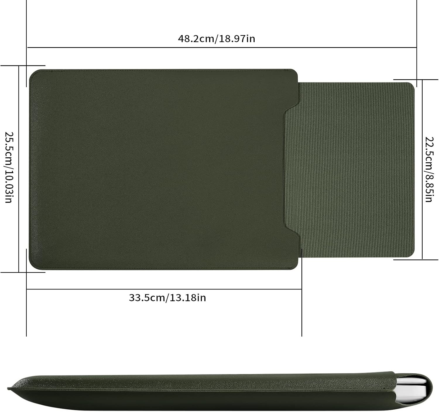 13.3-14″ Laptop Sleeve, Padded Case, Thin Portable Versatile Bag Compatible With