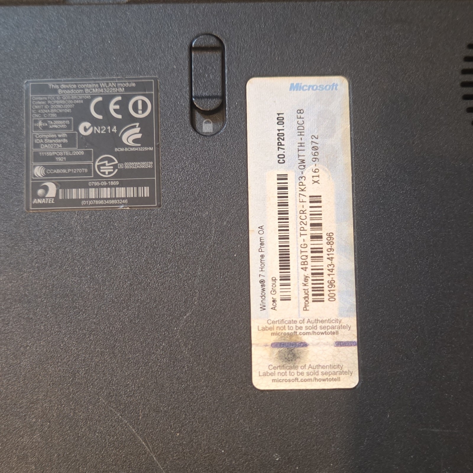 Acer Aspire 5552-3691 15.6″ AMD V 2.30GHz 4GB 250-499GB HDD Win7 Black
